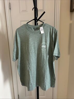 American Eagle Outfitters Men’s Sage Green Graphic Crew T-Shirt
